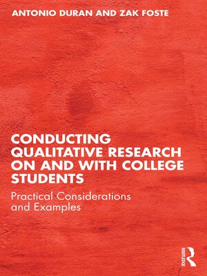 cover image of Conducting Qualitative Research on and with College Students